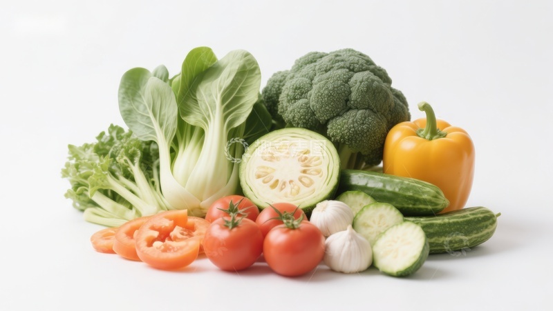 高清大图下载【趣麦麦图】新鲜蔬菜组合展示