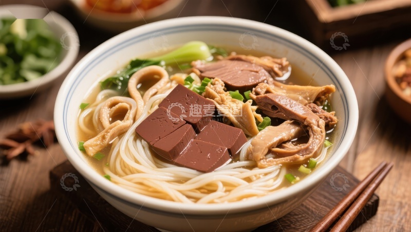 高清大图下载【趣麦麦图】美味牛肉面配豆腐块