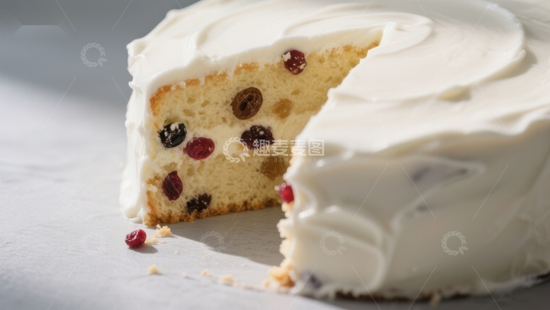 高清大图下载【趣麦麦图】奶油蛋糕切片展示