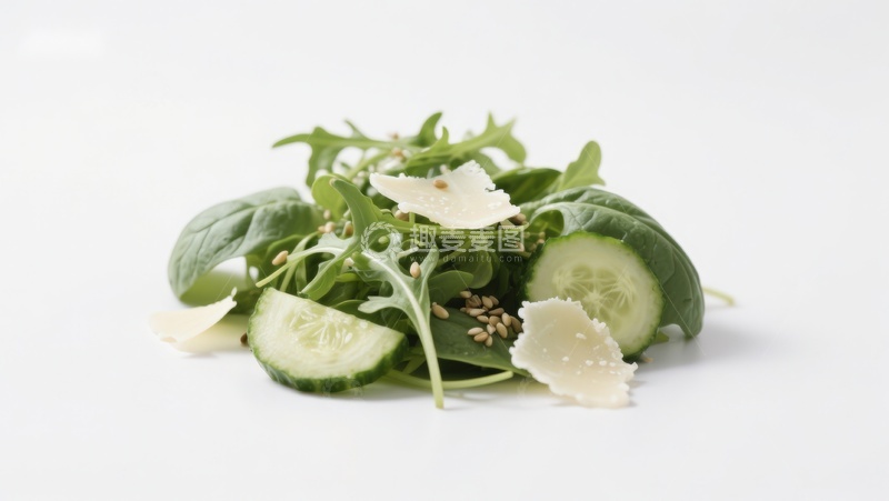 高清大图下载【趣麦麦图】新鲜蔬菜沙拉特写
