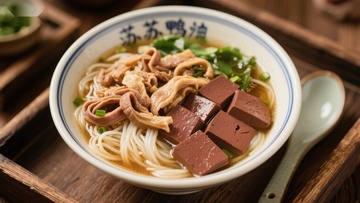 苏式鸭血粉丝汤，传统美味佳肴