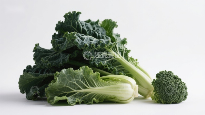高清大图下载【趣麦麦图】新鲜绿叶蔬菜组合