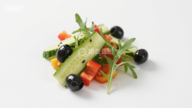 高清大图下载【趣麦麦图】新鲜蔬菜沙拉特写