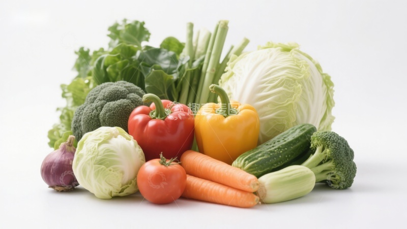 高清大图下载【趣麦麦图】新鲜蔬菜组合展示