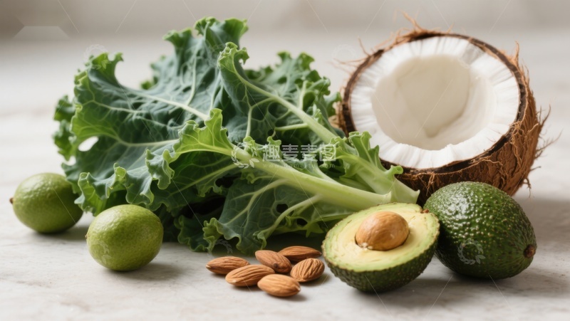 高清大图下载【趣麦麦图】新鲜蔬果与坚果组合