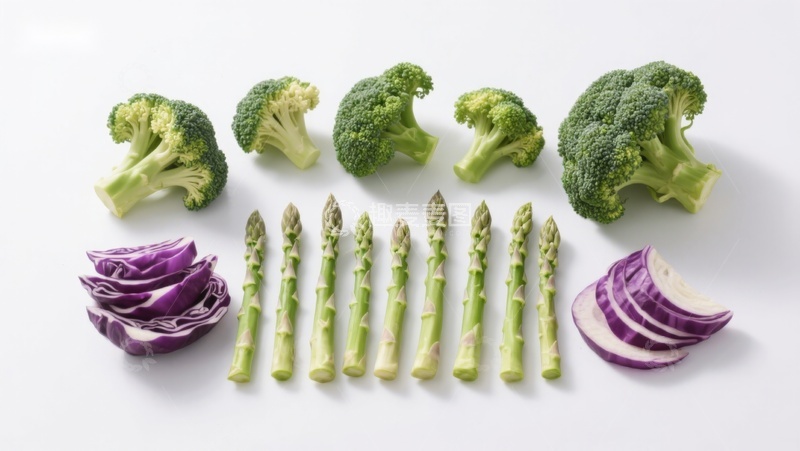 高清大图下载【趣麦麦图】新鲜蔬菜排列展示