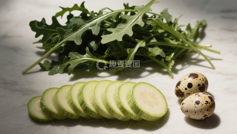 高清大图下载【趣麦麦图】新鲜蔬菜与鹌鹑蛋静物