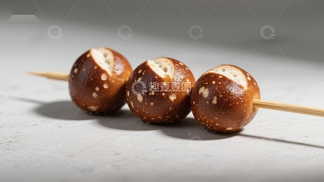 烤制面包球串