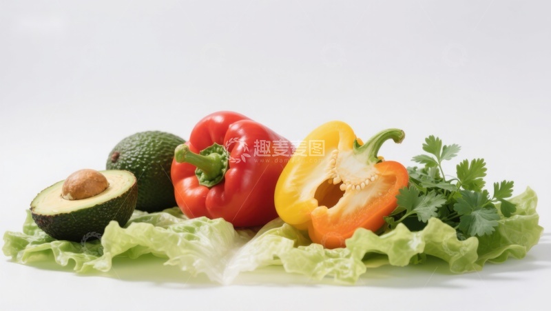 高清大图下载【趣麦麦图】新鲜蔬菜组合摆拍