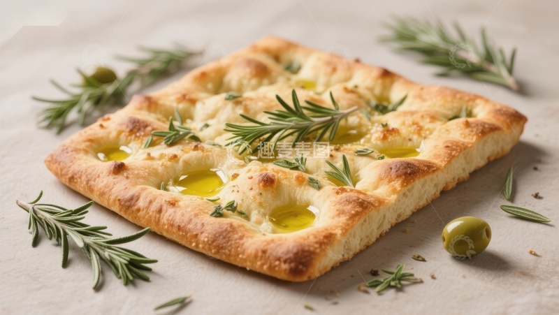 高清大图下载【趣麦麦图】香草橄榄油面包