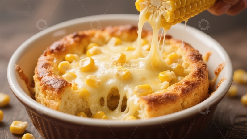 高清大图下载【趣麦麦图】芝士玉米面包碗