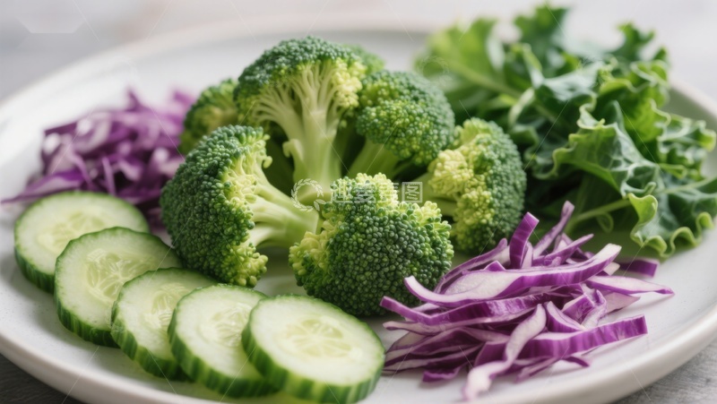 高清大图下载【趣麦麦图】新鲜蔬菜拼盘特写