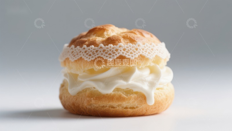 高清大图下载【趣麦麦图】奶油泡芙特写