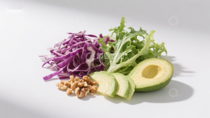 高清大图下载【趣麦麦图】新鲜蔬菜与坚果组合