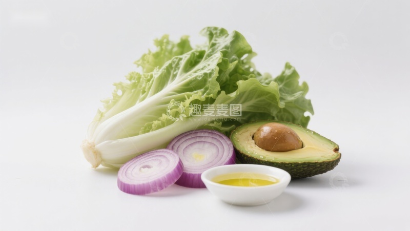 高清大图下载【趣麦麦图】新鲜蔬菜与鳄梨食材组合