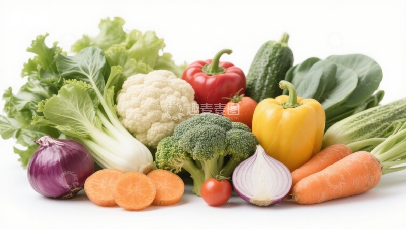 高清大图下载【趣麦麦图】新鲜蔬菜组合展示