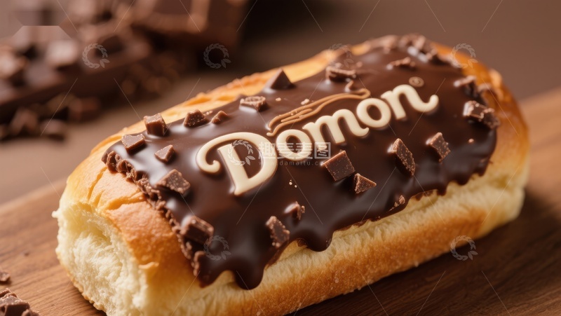 高清大图下载【趣麦麦图】巧克力酱面包特写