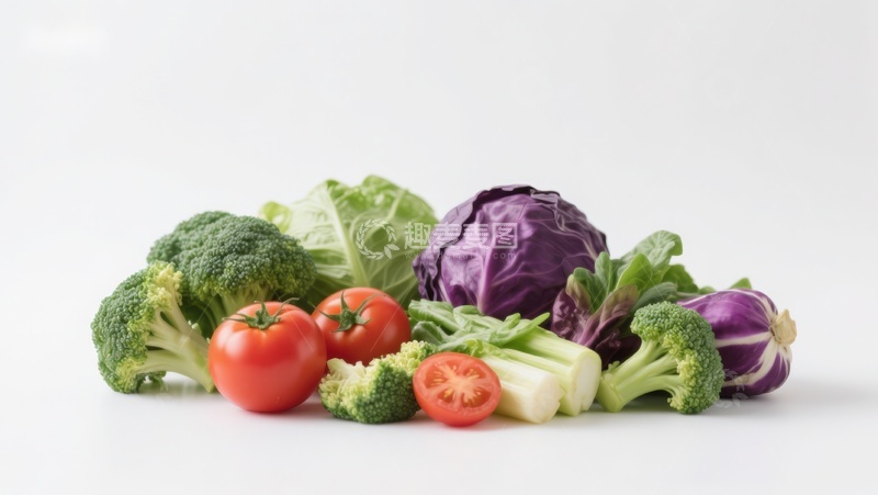 高清大图下载【趣麦麦图】新鲜蔬菜组合展示