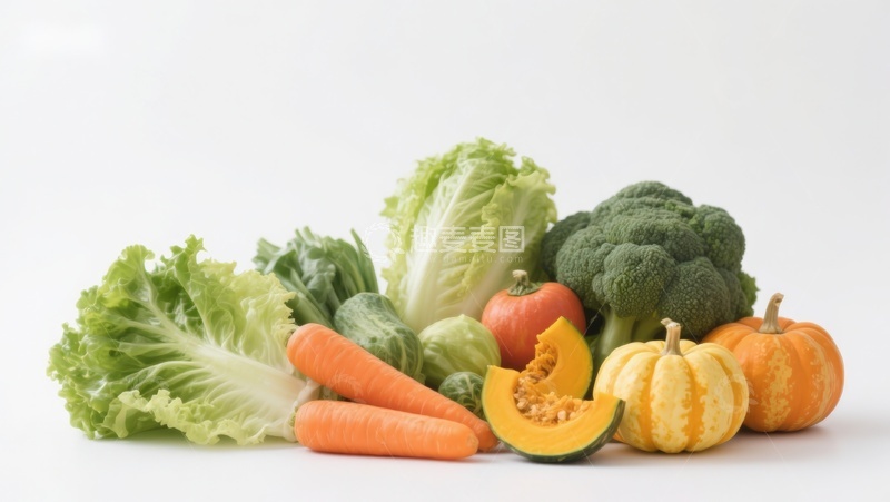 高清大图下载【趣麦麦图】新鲜蔬菜组合展示