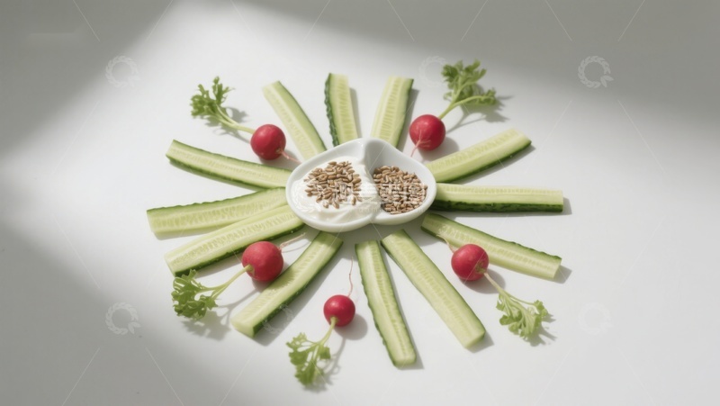 高清大图下载【趣麦麦图】蔬菜拼盘艺术摆盘