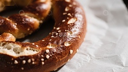 金黄酥脆的椒盐面包圈