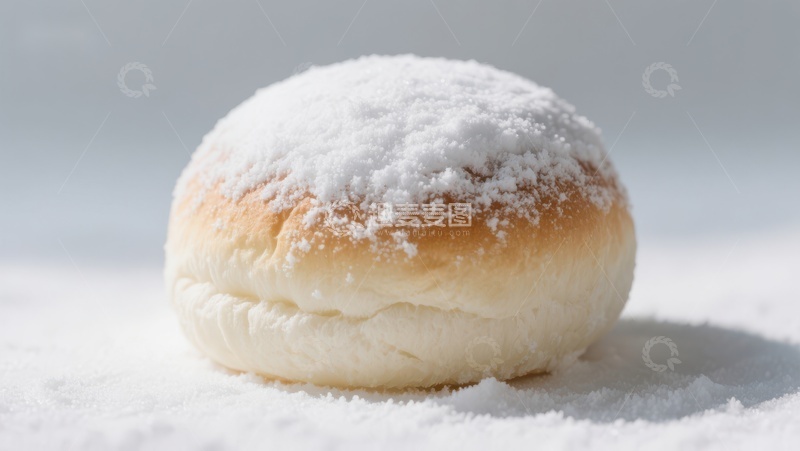 高清大图下载【趣麦麦图】糖粉覆盖的面包