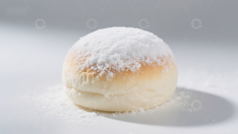 高清大图下载【趣麦麦图】撒有糖粉的面包