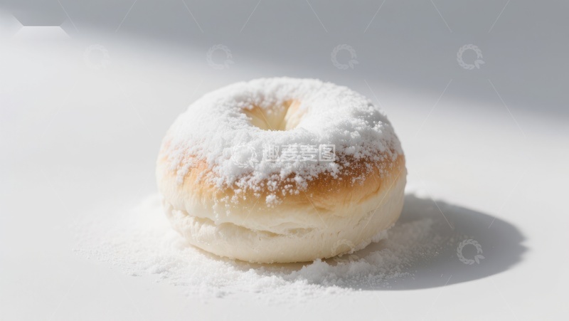 高清大图下载【趣麦麦图】糖粉甜甜圈特写