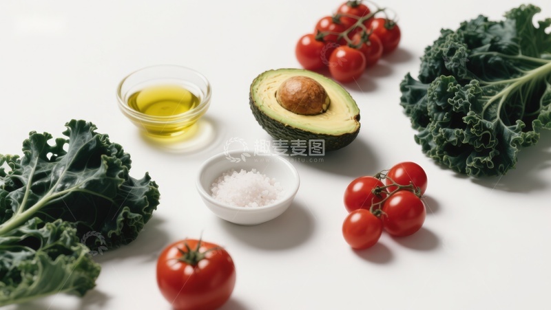 高清大图下载【趣麦麦图】新鲜蔬果与调味料摆拍