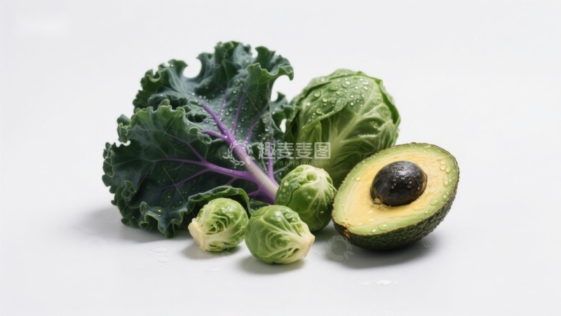 高清大图下载【趣麦麦图】新鲜蔬菜与牛油果组合