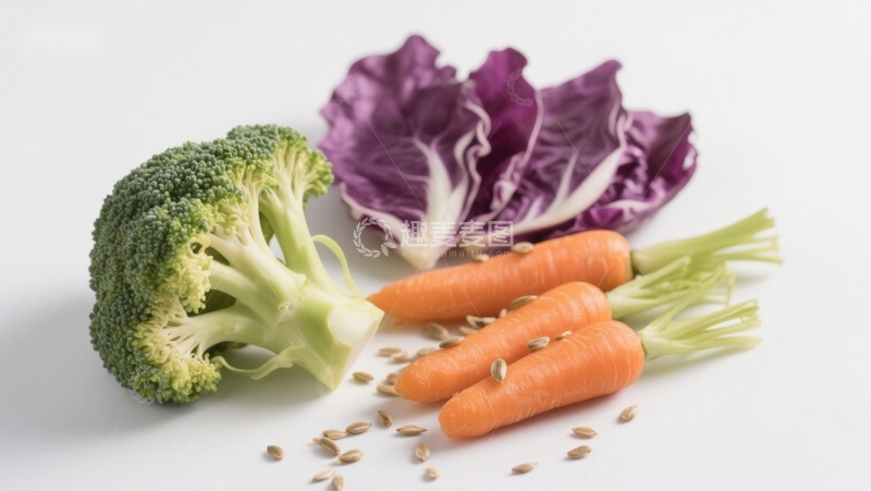 高清大图下载【趣麦麦图】新鲜蔬菜与种子静物