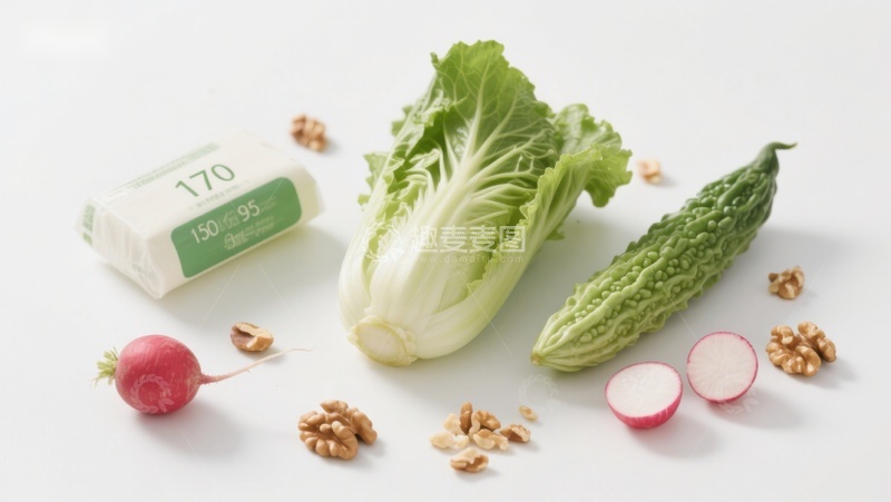 高清大图下载【趣麦麦图】新鲜蔬菜与坚果静物摆拍