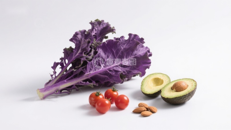 高清大图下载【趣麦麦图】紫甘蓝樱桃番茄牛油果坚果