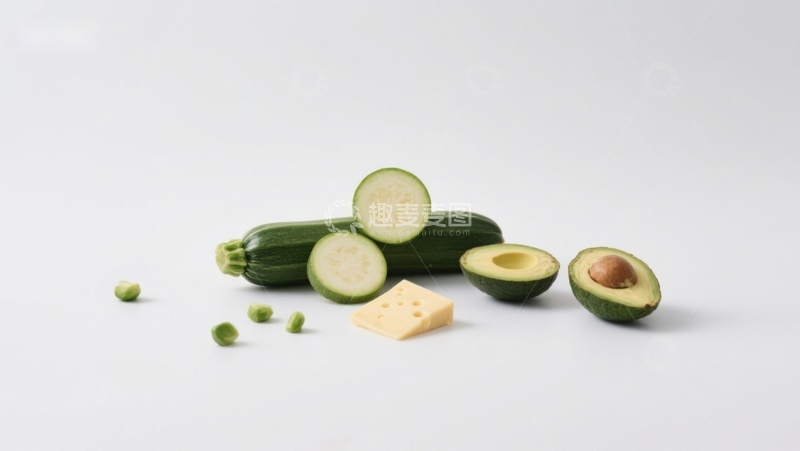 高清大图下载【趣麦麦图】蔬菜与奶酪静物摆拍