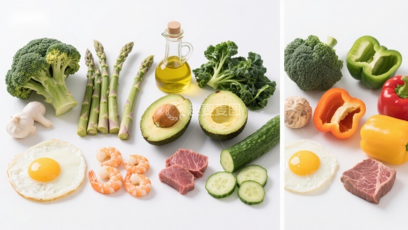 高清大图下载【趣麦麦图】健康食材组合展示