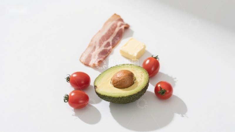 高清大图下载【趣麦麦图】牛油果配培根与小番茄