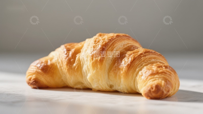 高清大图下载【趣麦麦图】金黄酥脆的羊角面包