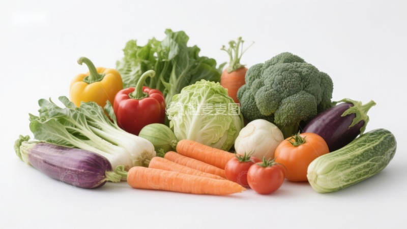 高清大图下载【趣麦麦图】新鲜蔬菜组合展示