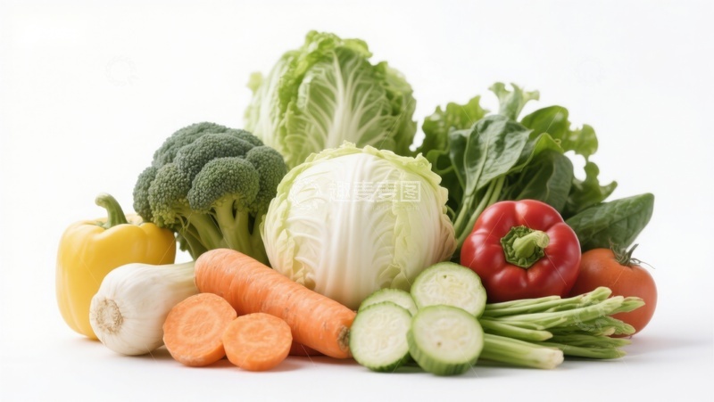 高清大图下载【趣麦麦图】新鲜蔬菜组合展示