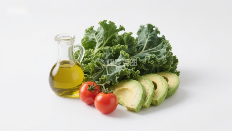 高清大图下载【趣麦麦图】新鲜蔬菜与橄榄油组合