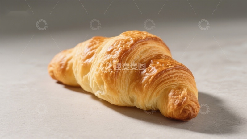 高清大图下载【趣麦麦图】金黄酥脆的羊角面包
