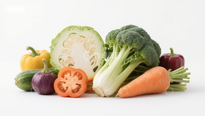 高清大图下载【趣麦麦图】新鲜蔬菜组合展示