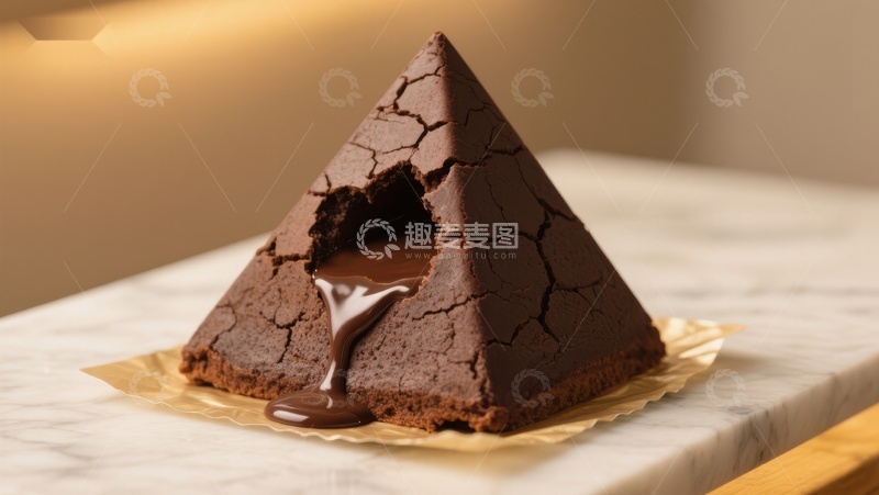 金字塔形巧克力蛋糕