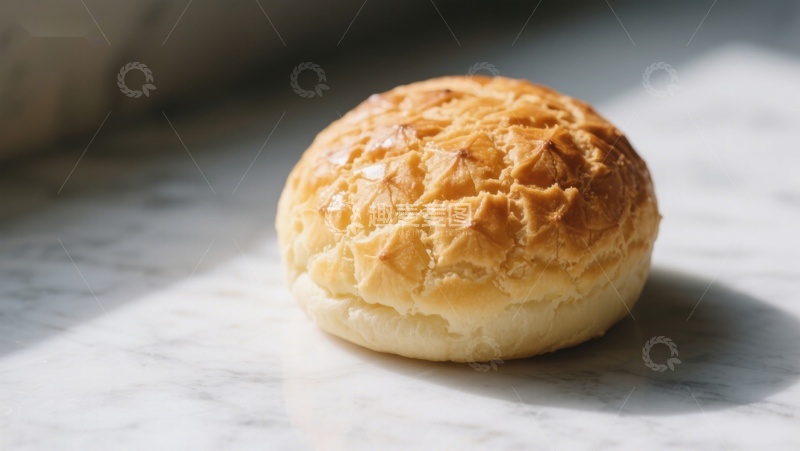 高清大图下载【趣麦麦图】金黄酥皮面包特写