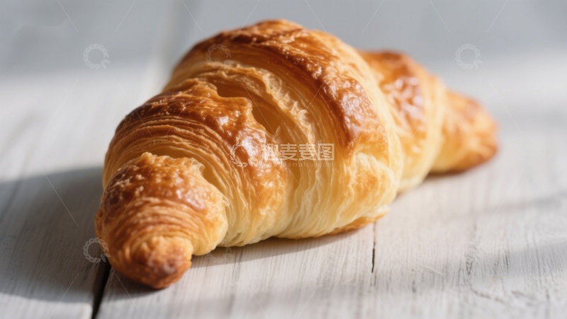 高清大图下载【趣麦麦图】金黄酥脆的羊角面包