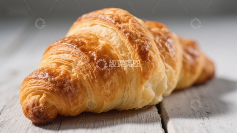 高清大图下载【趣麦麦图】金黄酥脆的羊角面包