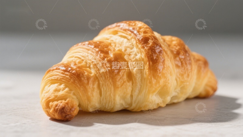 高清大图下载【趣麦麦图】金黄酥脆的羊角面包