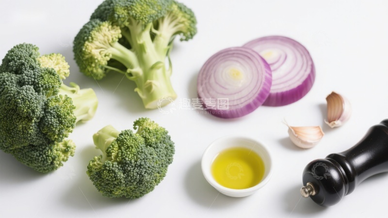 高清大图下载【趣麦麦图】新鲜蔬菜与调味料摆拍