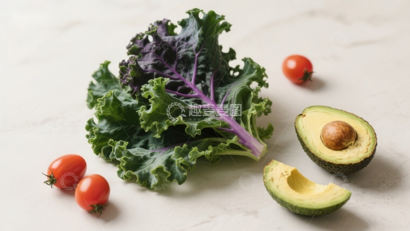 高清大图下载【趣麦麦图】新鲜蔬菜与牛油果摆拍
