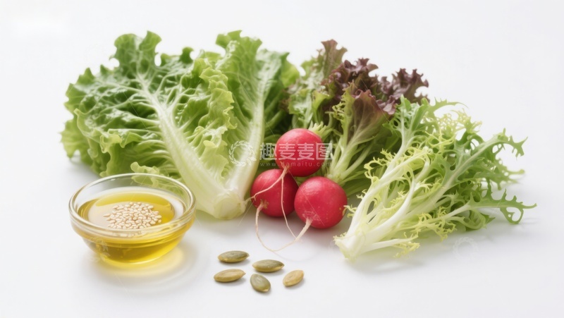 高清大图下载【趣麦麦图】新鲜蔬菜与橄榄油摆拍